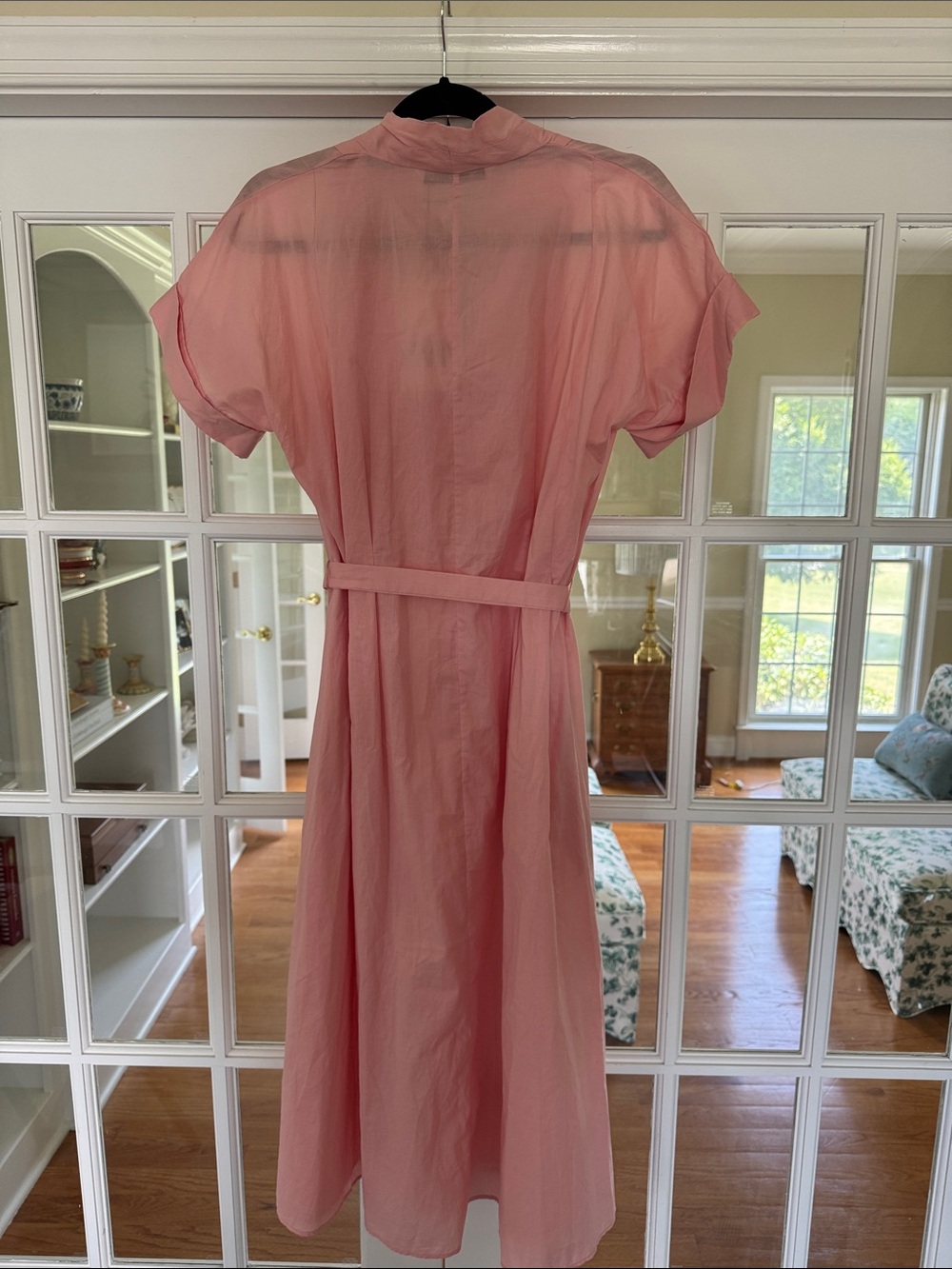 Light Pink Midi Dress 100% Cotton - Picture 5 of 5